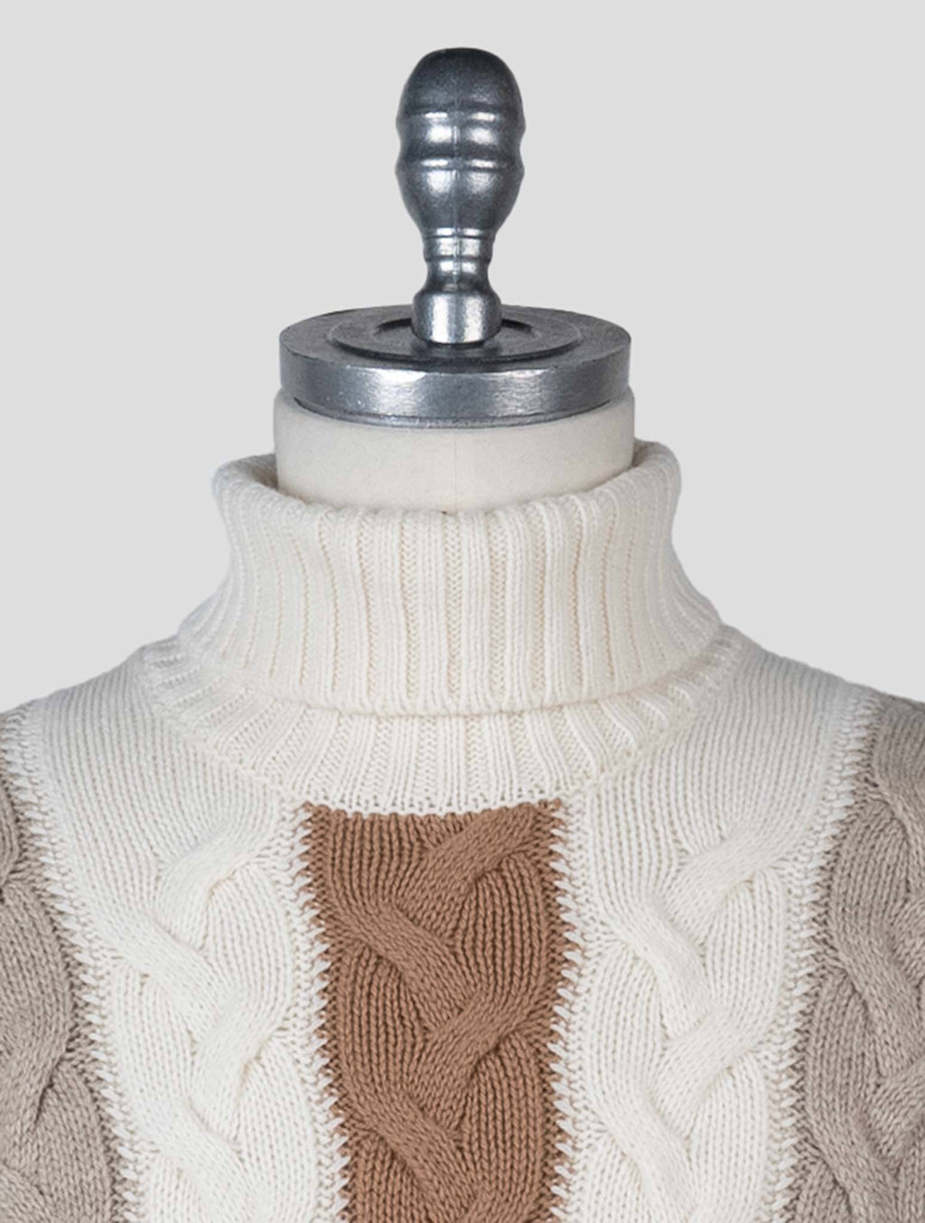 Gran Sasso Multicolor Virgin Wool Sweater Turtleneck