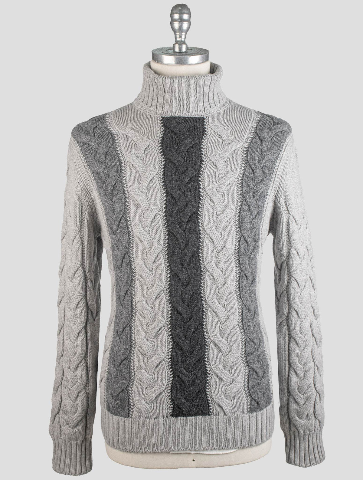 Gran Sasso Gray Virgin wool Sweater Turtleneck