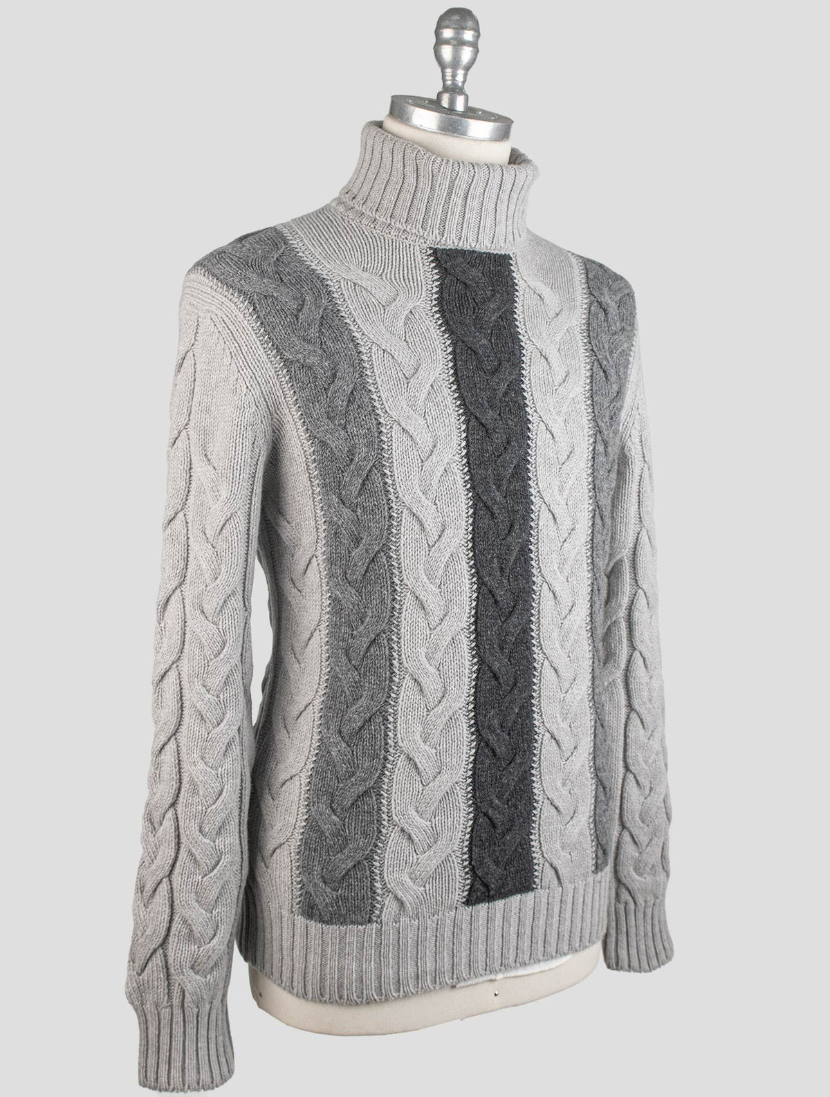 Gran Sasso Gran Sasso Gray Virgin wool Sweater Turtleneck Gray 001