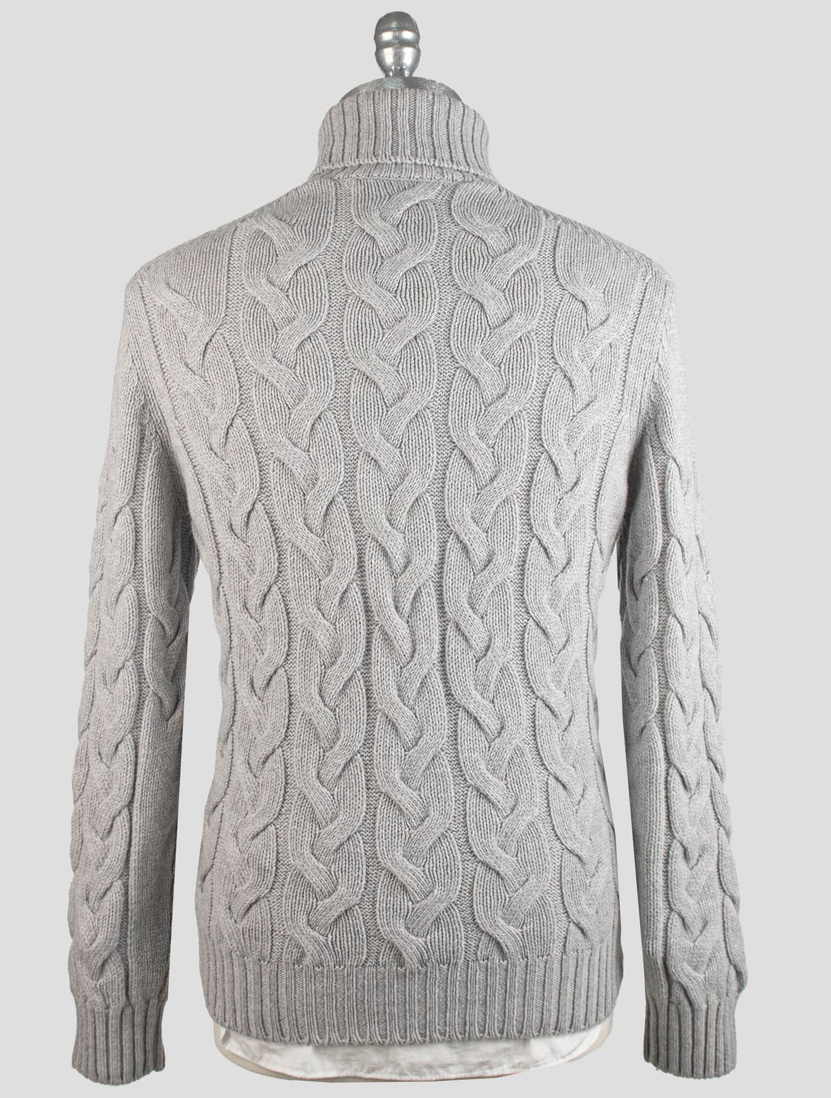 Gran Sasso Gray Virgin wool Sweater Turtleneck