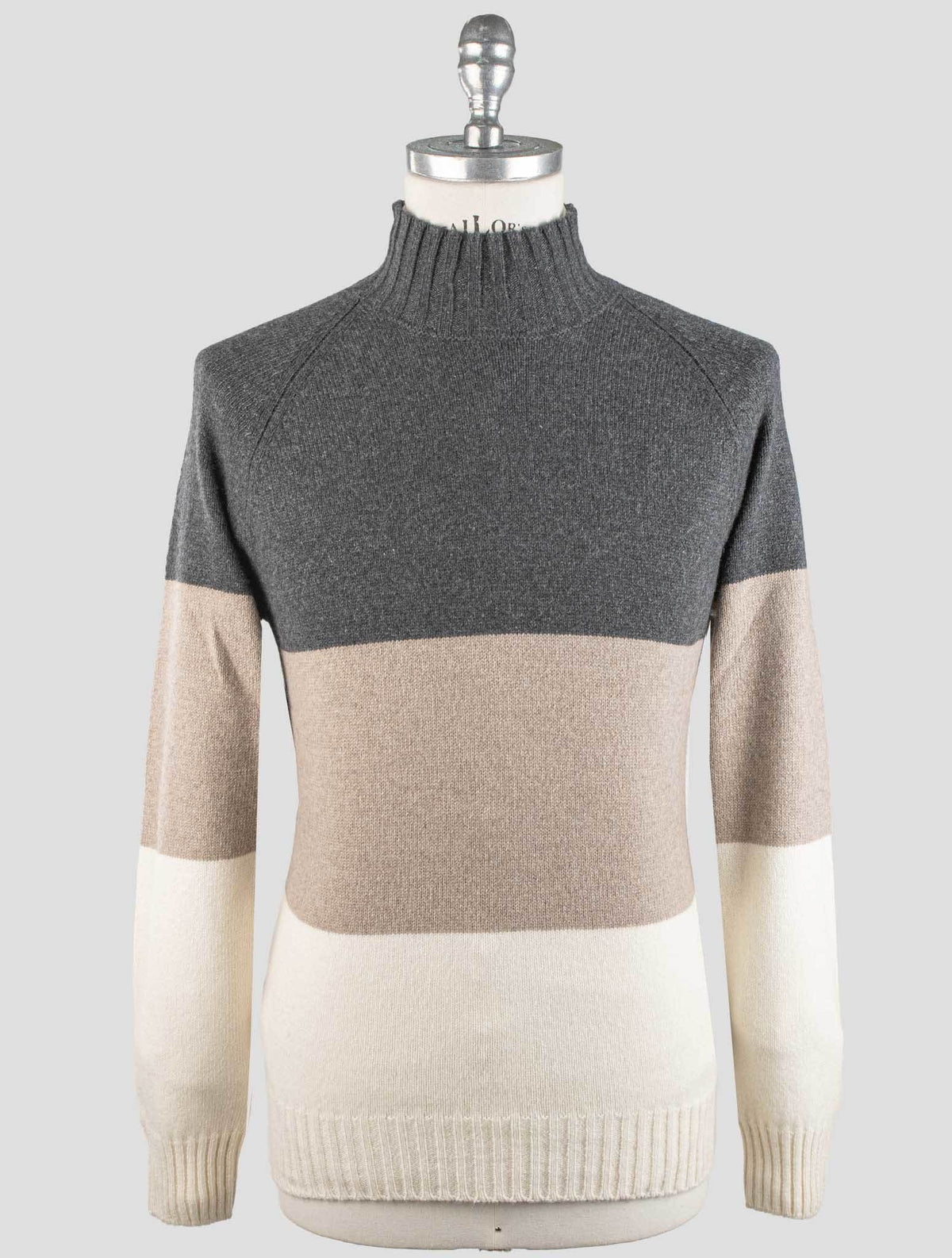 Gran Sasso Multicolor Cashmere Sweater Half Neck
