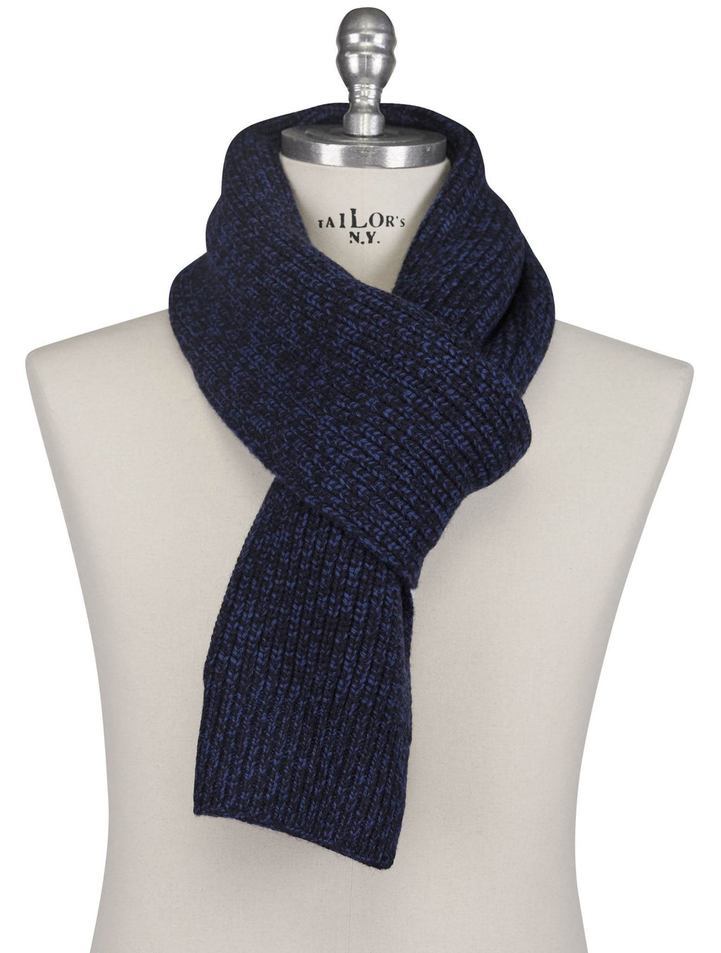 Gran Sasso Gran Sasso Blue Virgin Wool Scarf Blue 000