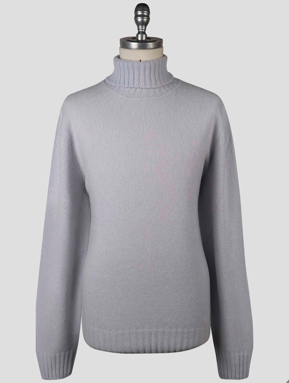 Gran Sasso Gray Virgin Wool Pa Sweater Turtleneck