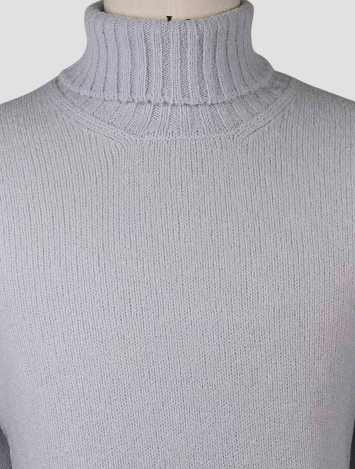 Gran Sasso Gray Virgin Wool Pa Sweater Turtleneck