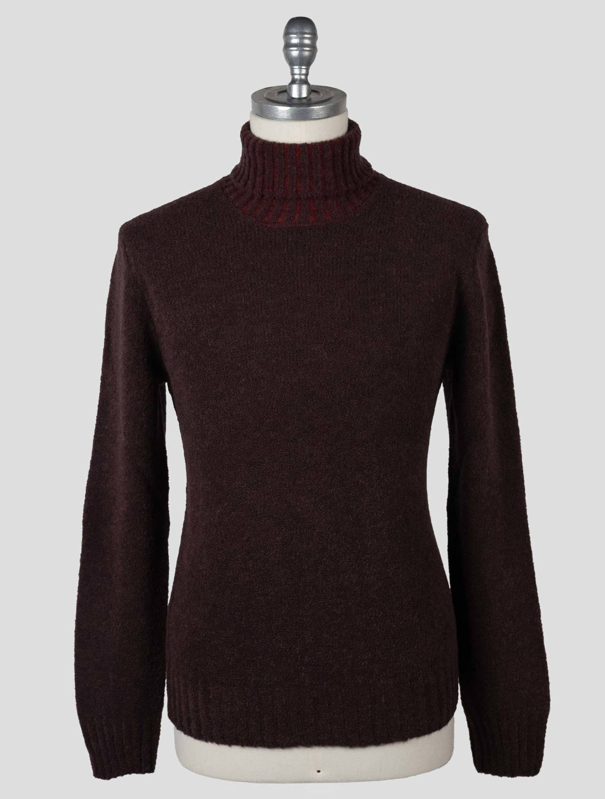 Gran Sasso Brown Virgin Wool Pa Sweater Turtleneck