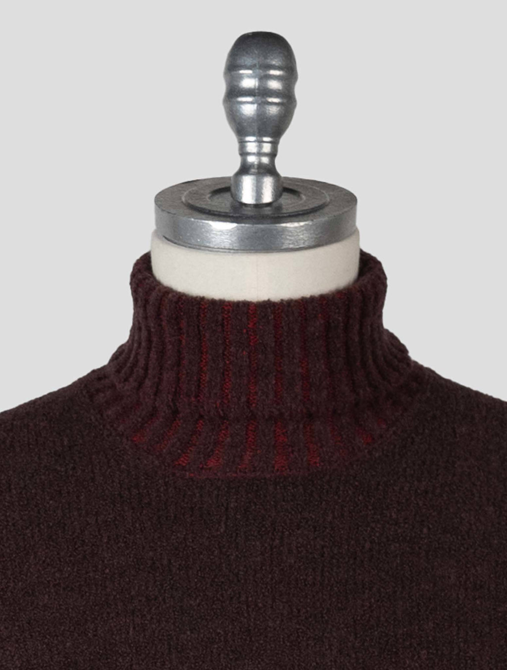 Gran Sasso Brown Virgin Wool Pa Sweater Turtleneck