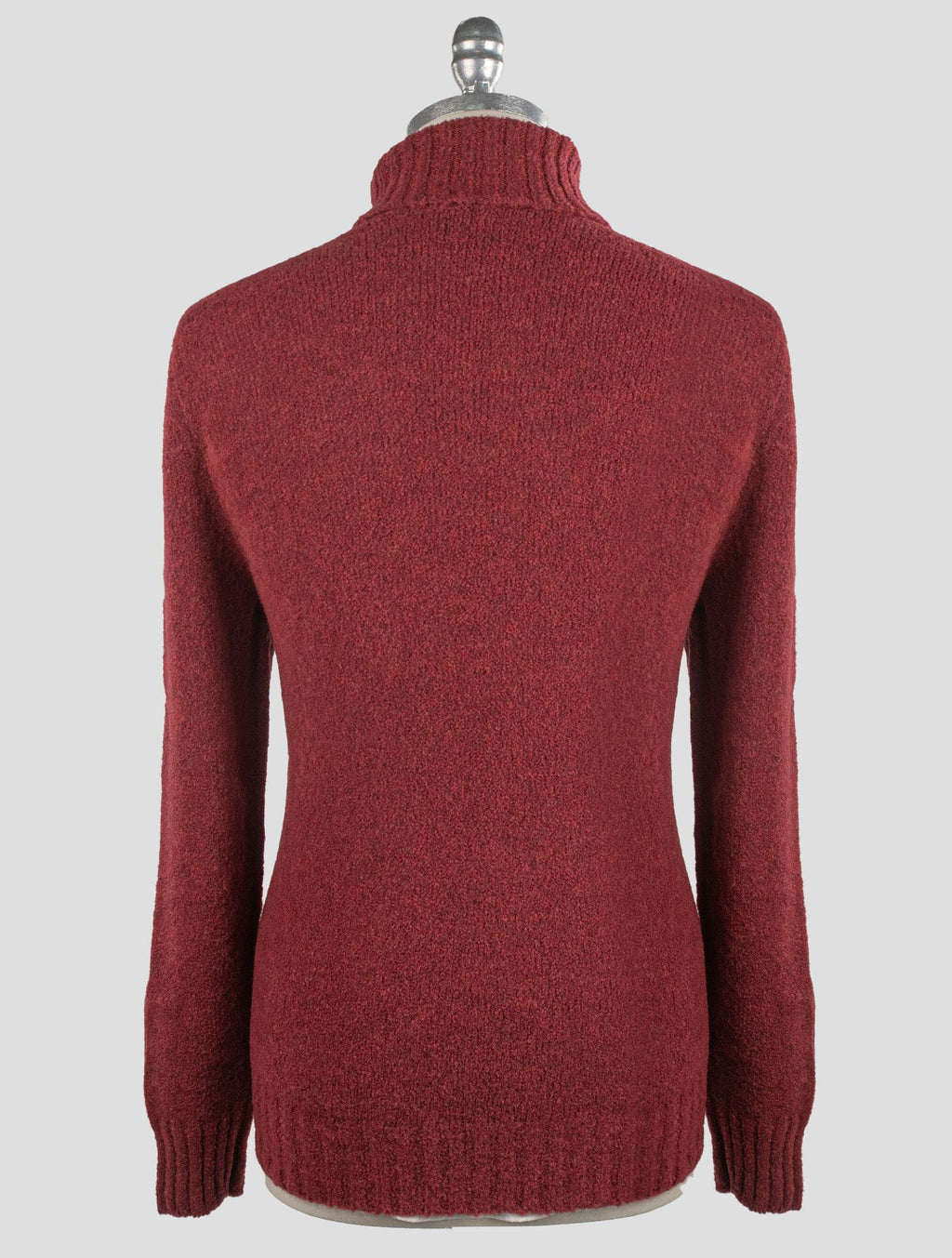 Gran Sasso Burgundy Virgin Wool Pa Sweater Turtleneck