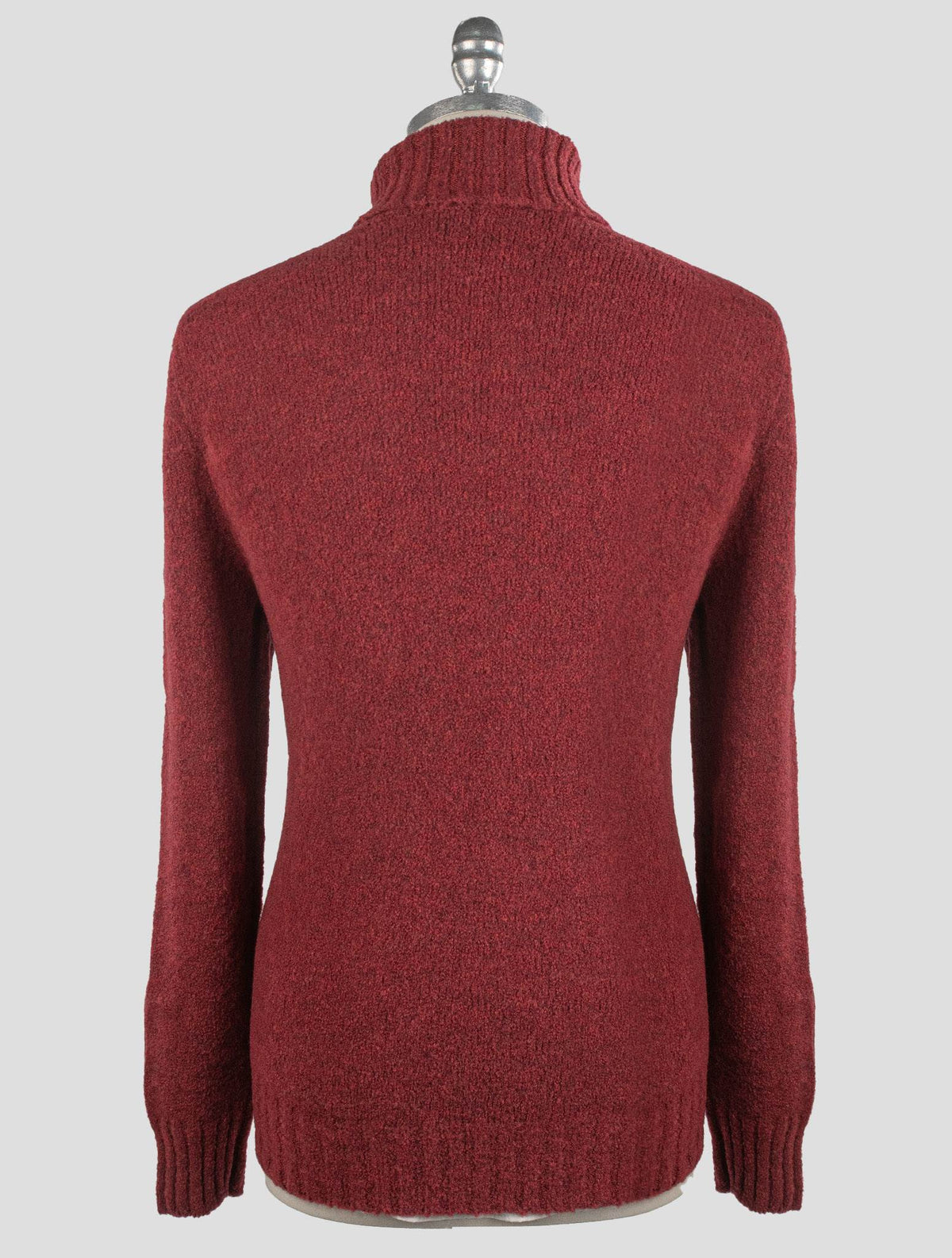 Gran Sasso Burgundy Virgin Wool Pa Sweater Turtleneck
