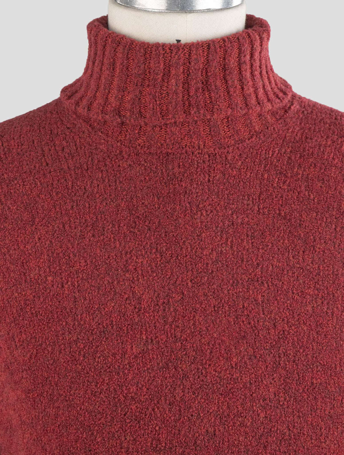 Gran Sasso Burgundy Virgin Wool Pa Sweater Turtleneck