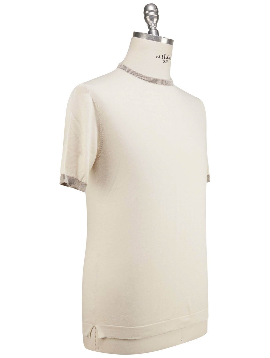 Luigi Borrelli Luigi Borrelli Beige Cotton T-Shirt Beige 001