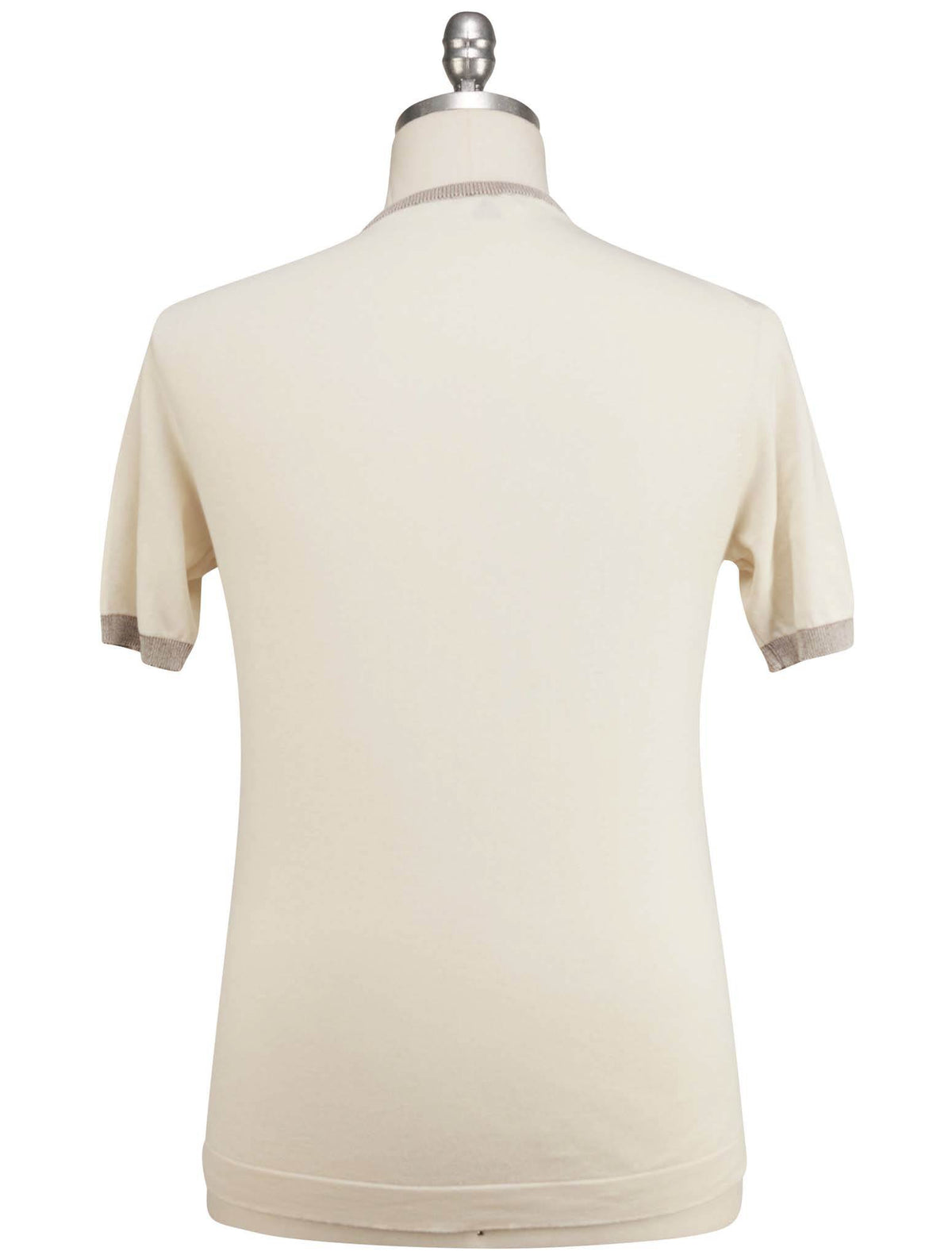 Luigi Borrelli Beige Cotton T-Shirt