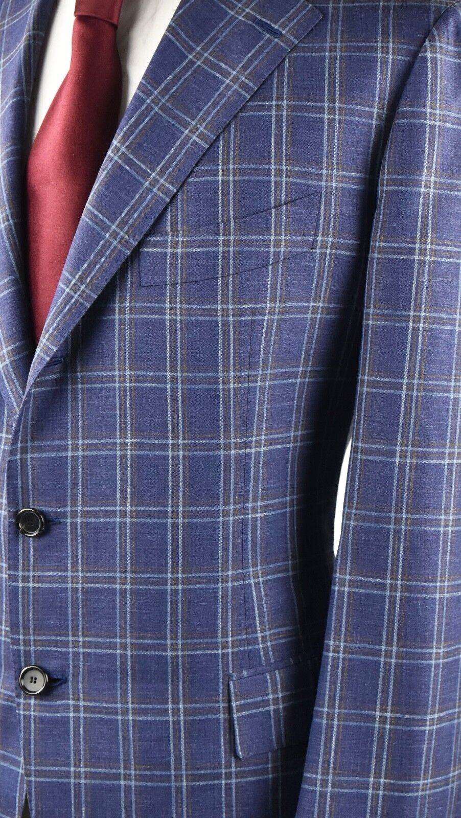 CESARE ATTOLINI Multicolor Wool Silk Linen Blazer
