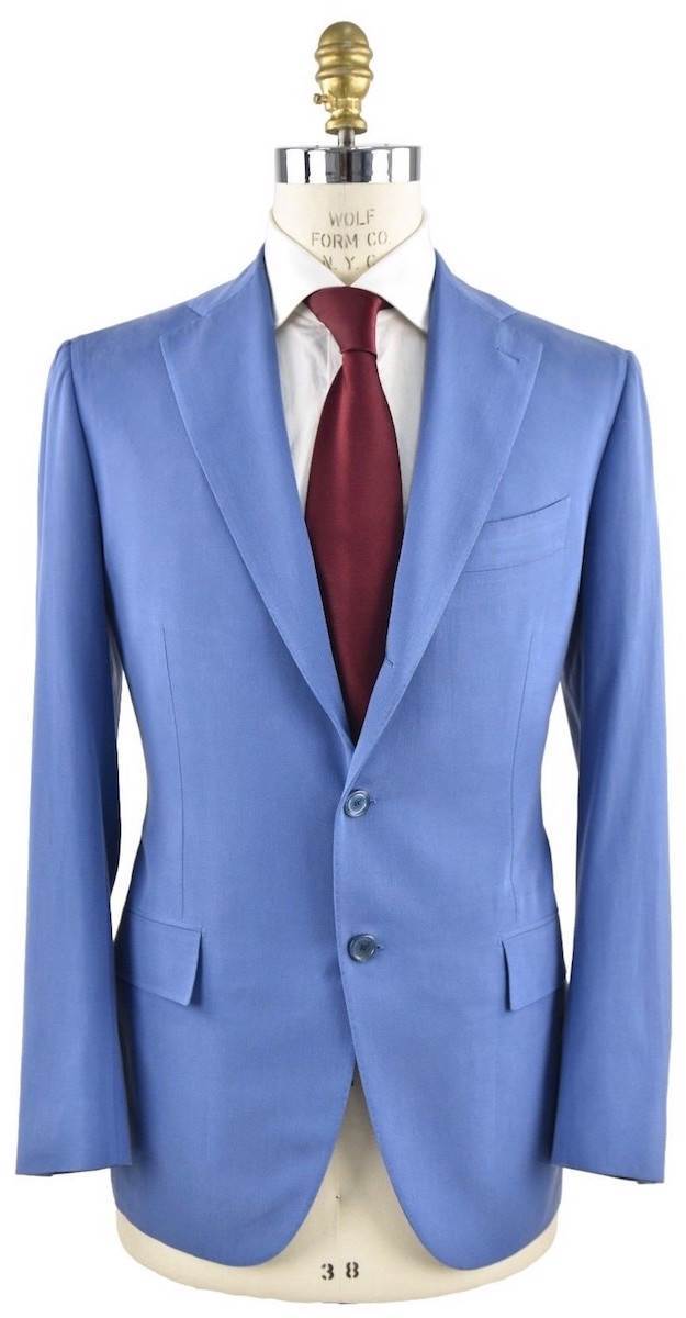 Cesare Attolini CESARE ATTOLINI Blue Silk Cotton Blazer Blue 000
