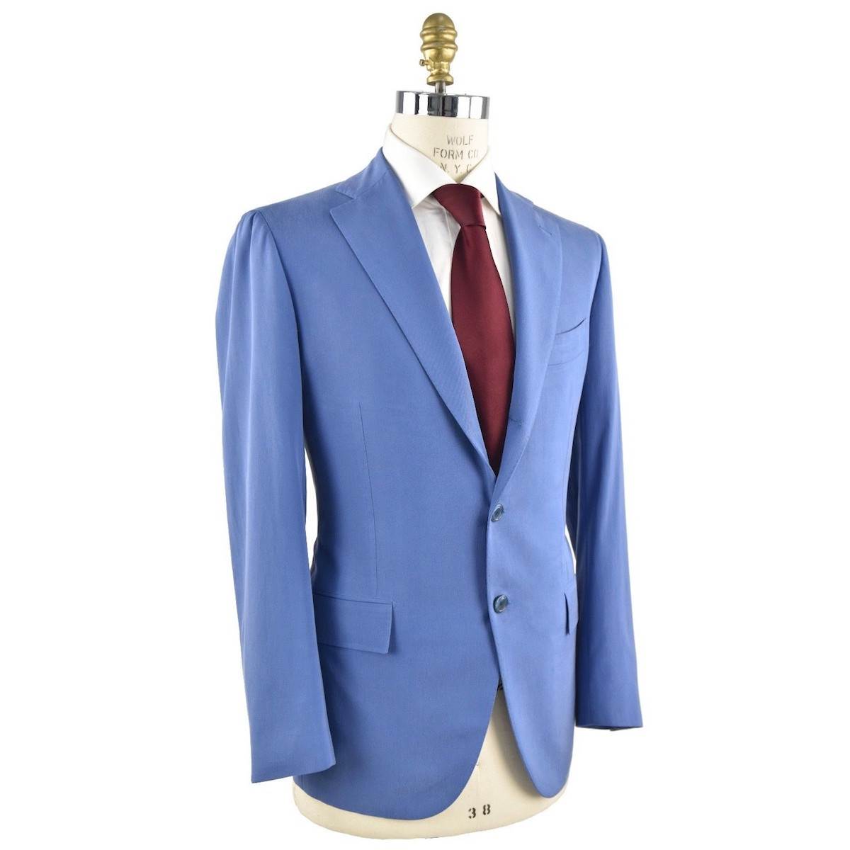 Cesare Attolini CESARE ATTOLINI Blue Silk Cotton Blazer Blue 001