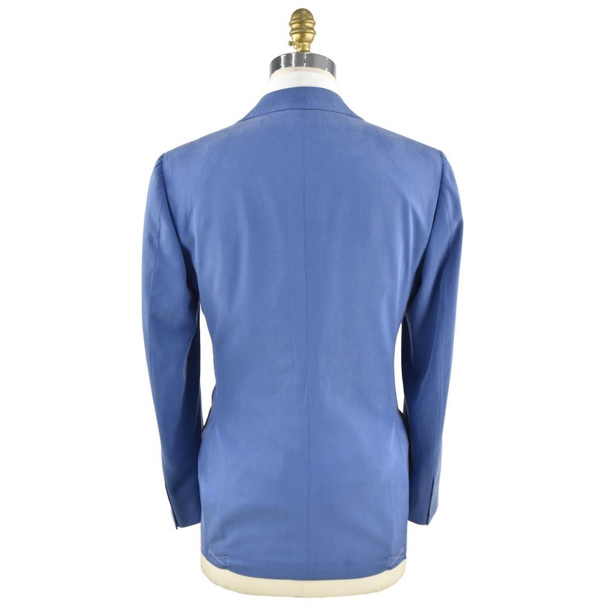 CESARE ATTOLINI Blue Silk Cotton Blazer