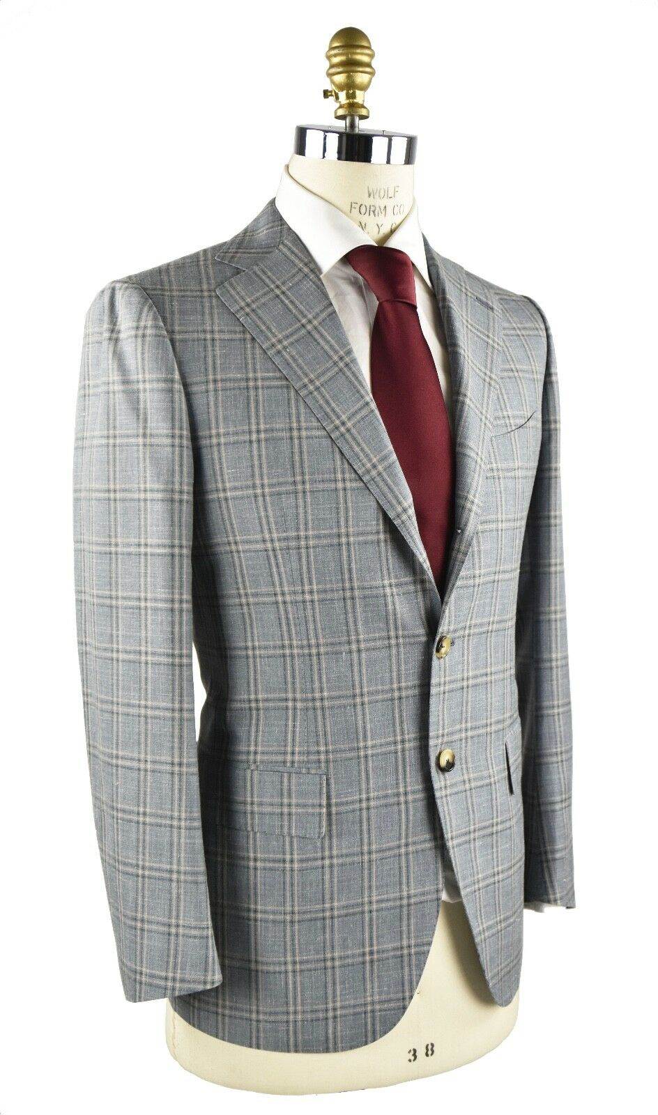 Cesare Attolini CESARE ATTOLINI Multicolor Wool Silk Linen Blazer Multicolor 001