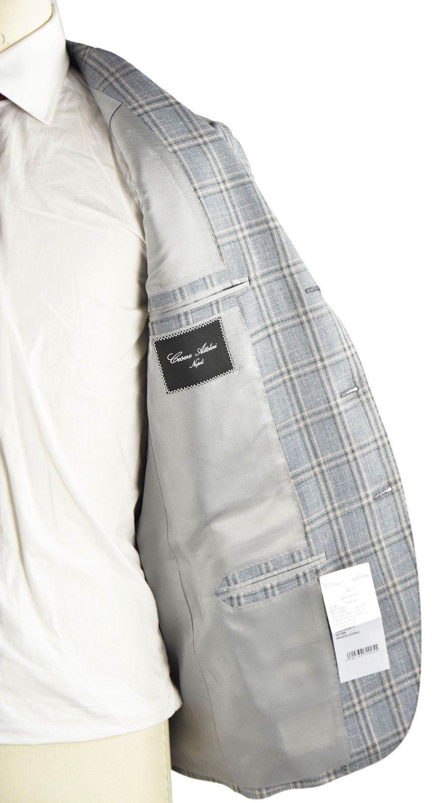 CESARE ATTOLINI Multicolor Wool Silk Linen Blazer