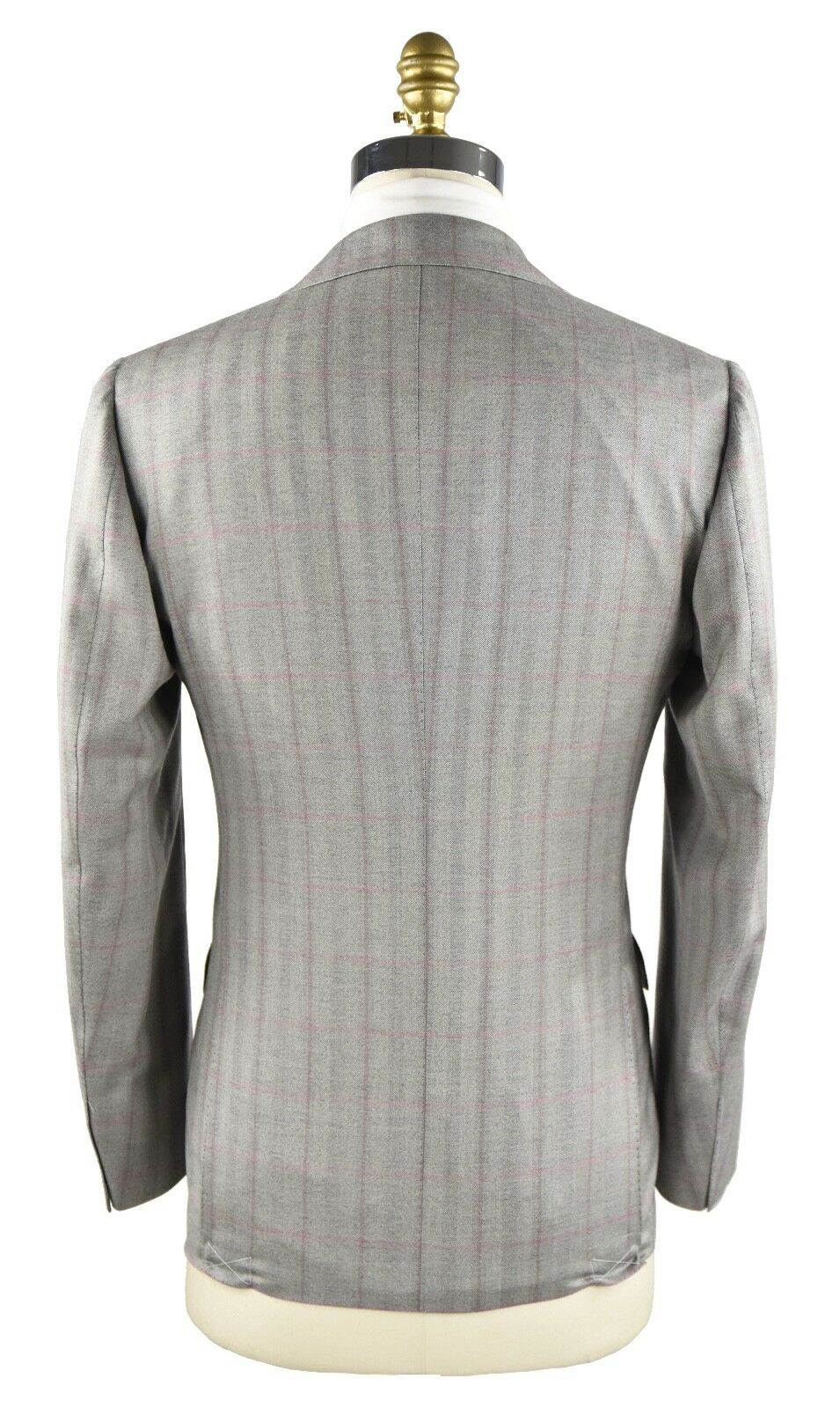 CESARE ATTOLINI Gray Pink Cashmere Silk Blazer