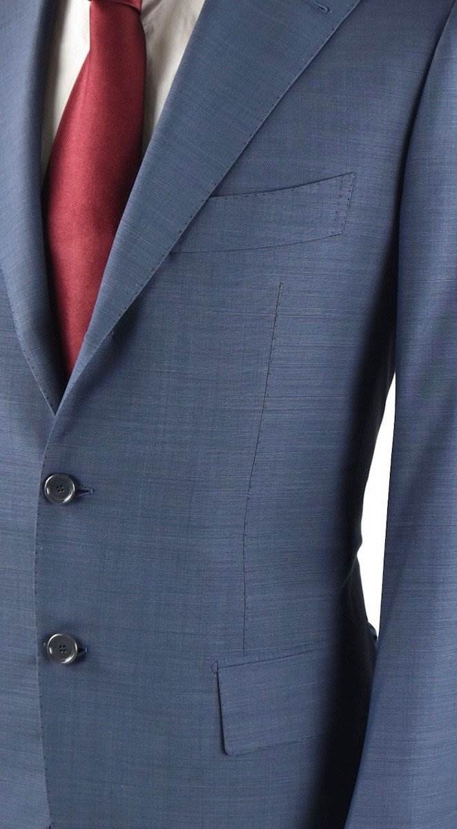 CESARE ATTOLINI Light Blue Wool 140's Suit