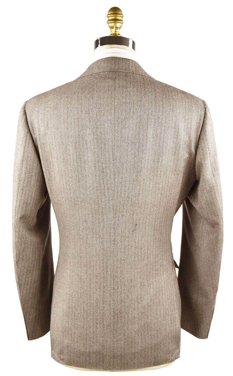CESARE ATTOLINI Brown Wool Cashmere Suit