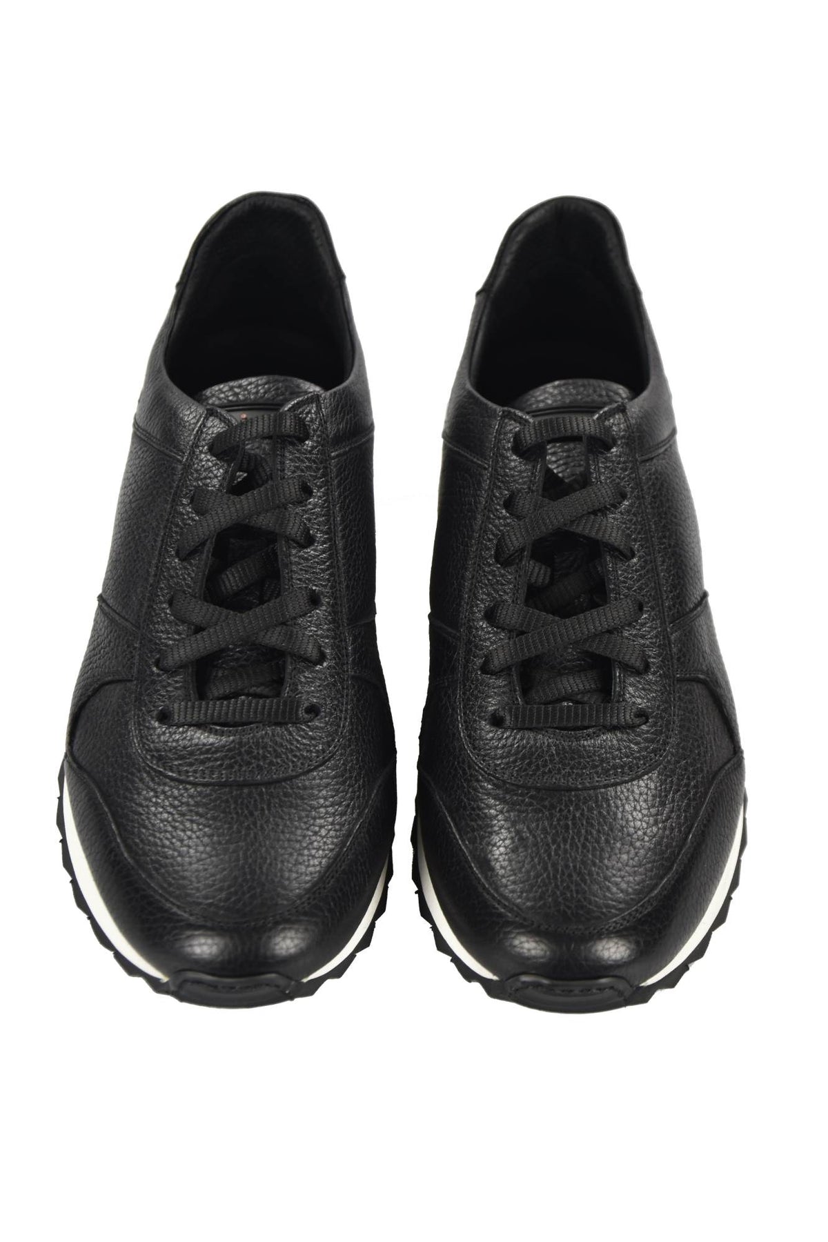 Kiton KITON Black Leather Shoes Black 001