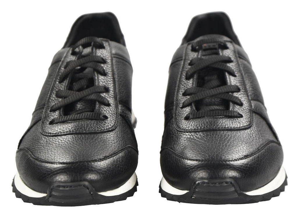 KITON Black Leather Shoes