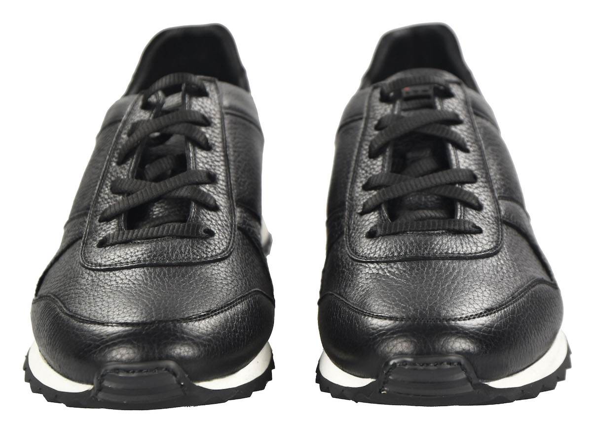 KITON Black Leather Shoes