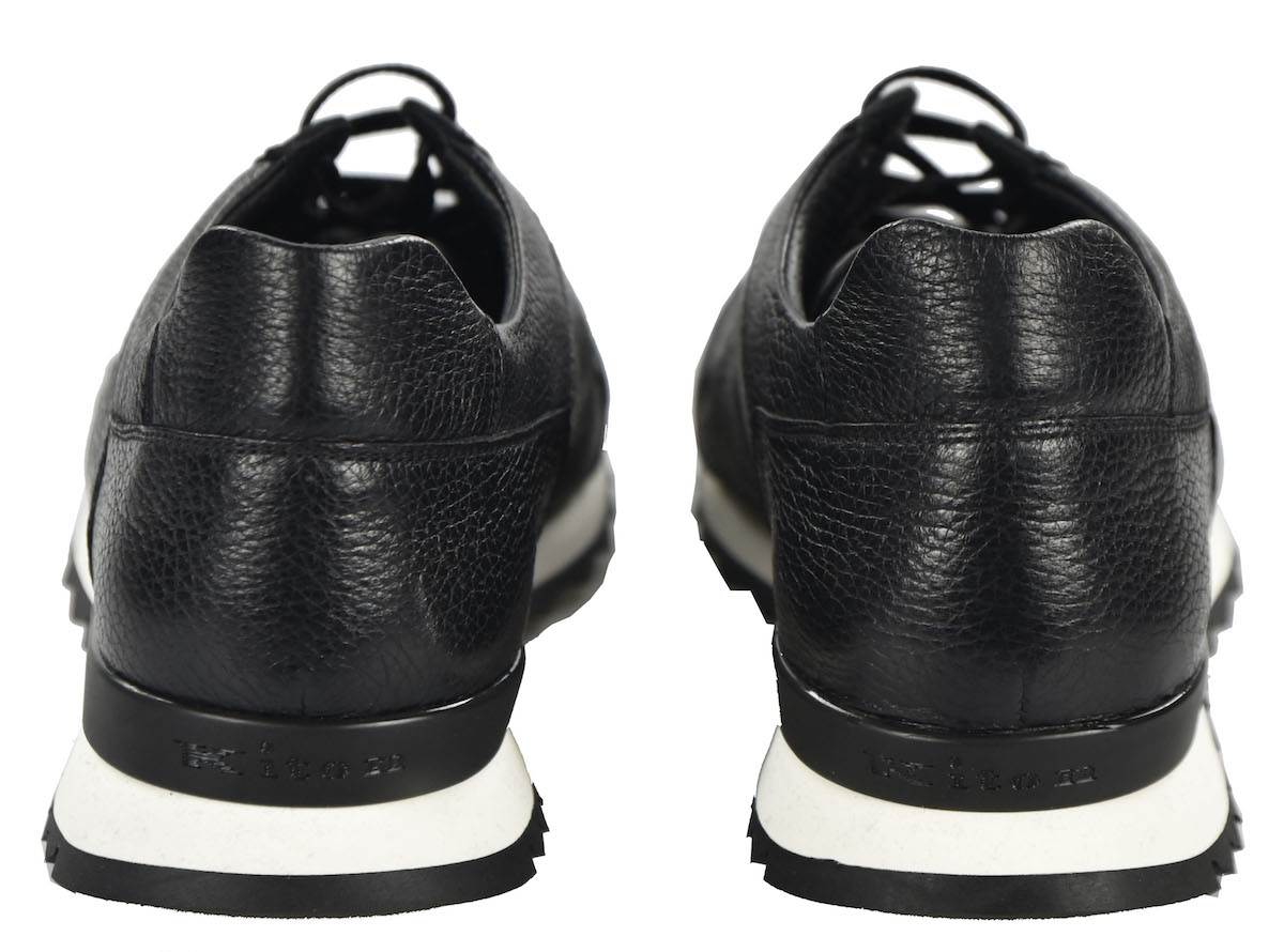 KITON Black Leather Shoes