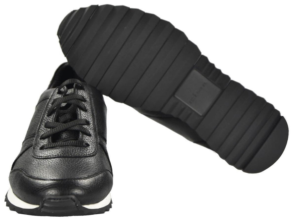 KITON Black Leather Shoes