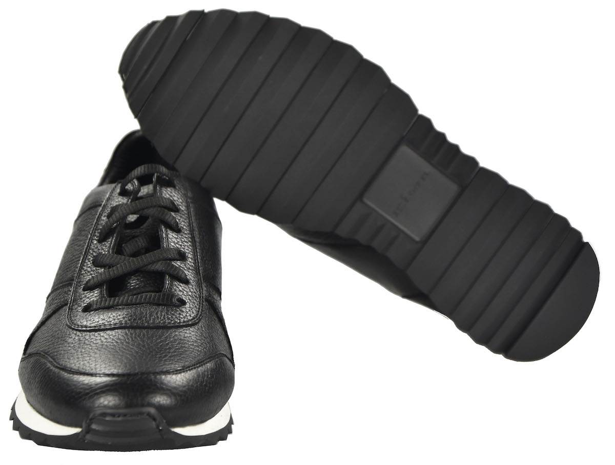 KITON Black Leather Shoes