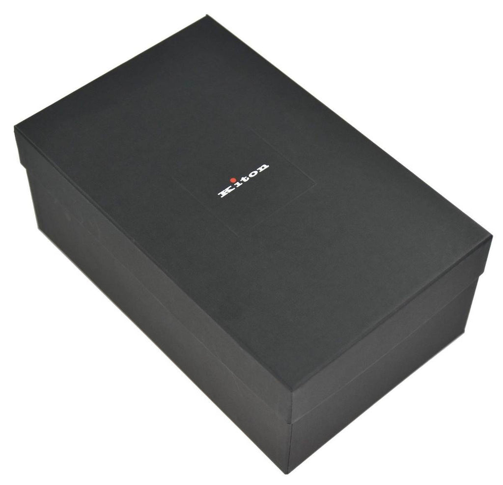 KITON Black Leather Shoes