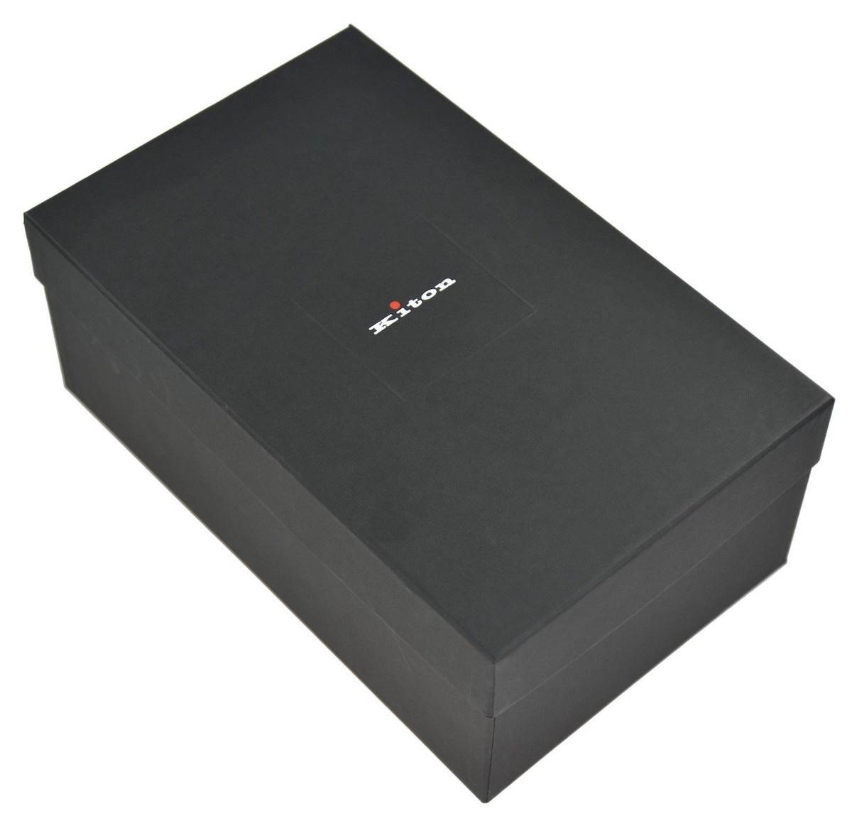 KITON Black Leather Shoes