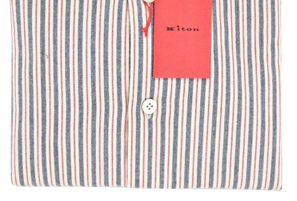 KITON Multicolor Cotton Shirt