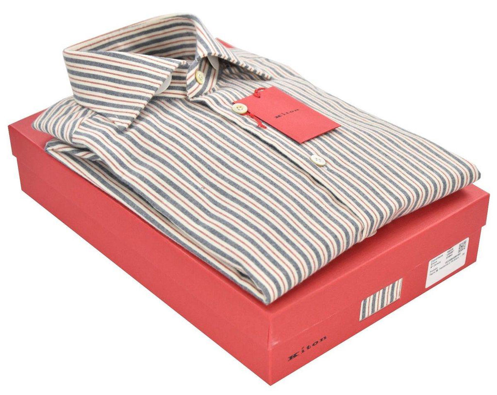 KITON Multicolor Cotton Shirt