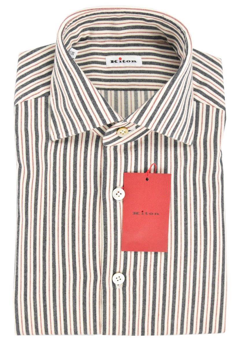 KITON Multicolor Cotton Shirt