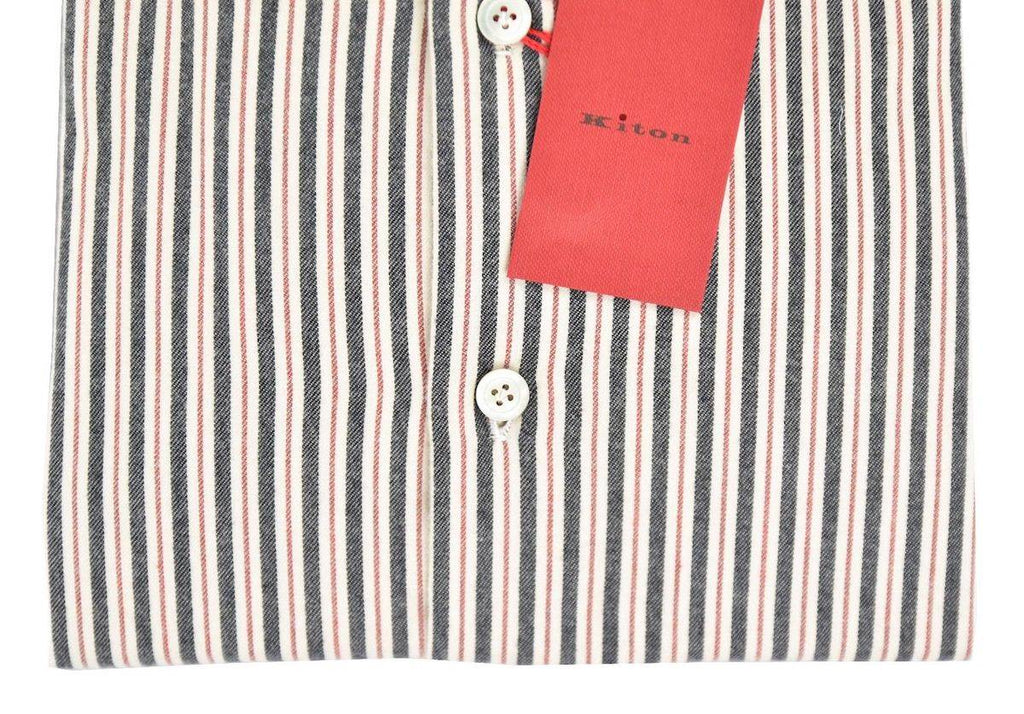 KITON Multicolor Cotton Shirt