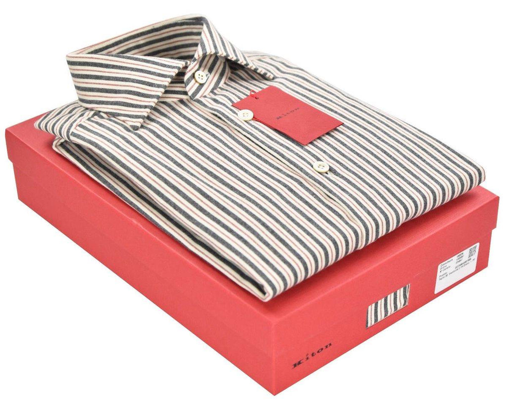 KITON Multicolor Cotton Shirt
