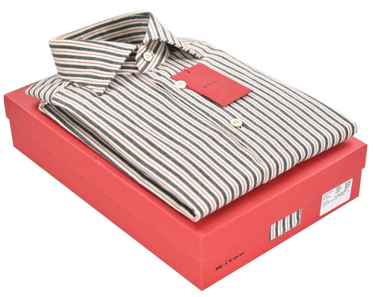 KITON Multicolor Cotton Shirt