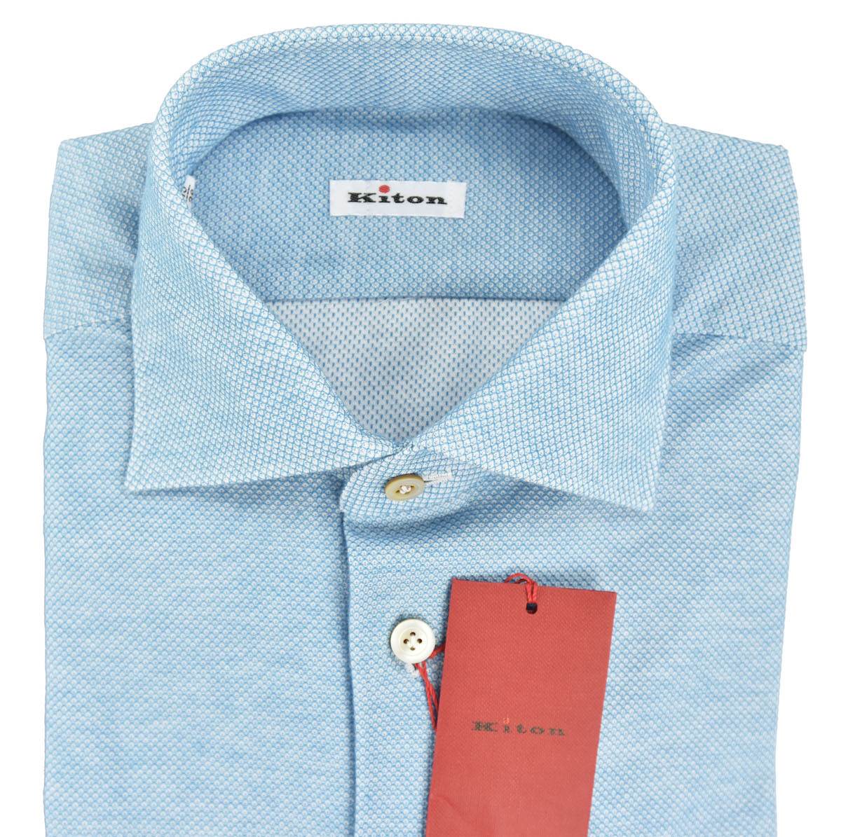 Kiton KITON Light Blue Cotton Shirt Light Blue 001