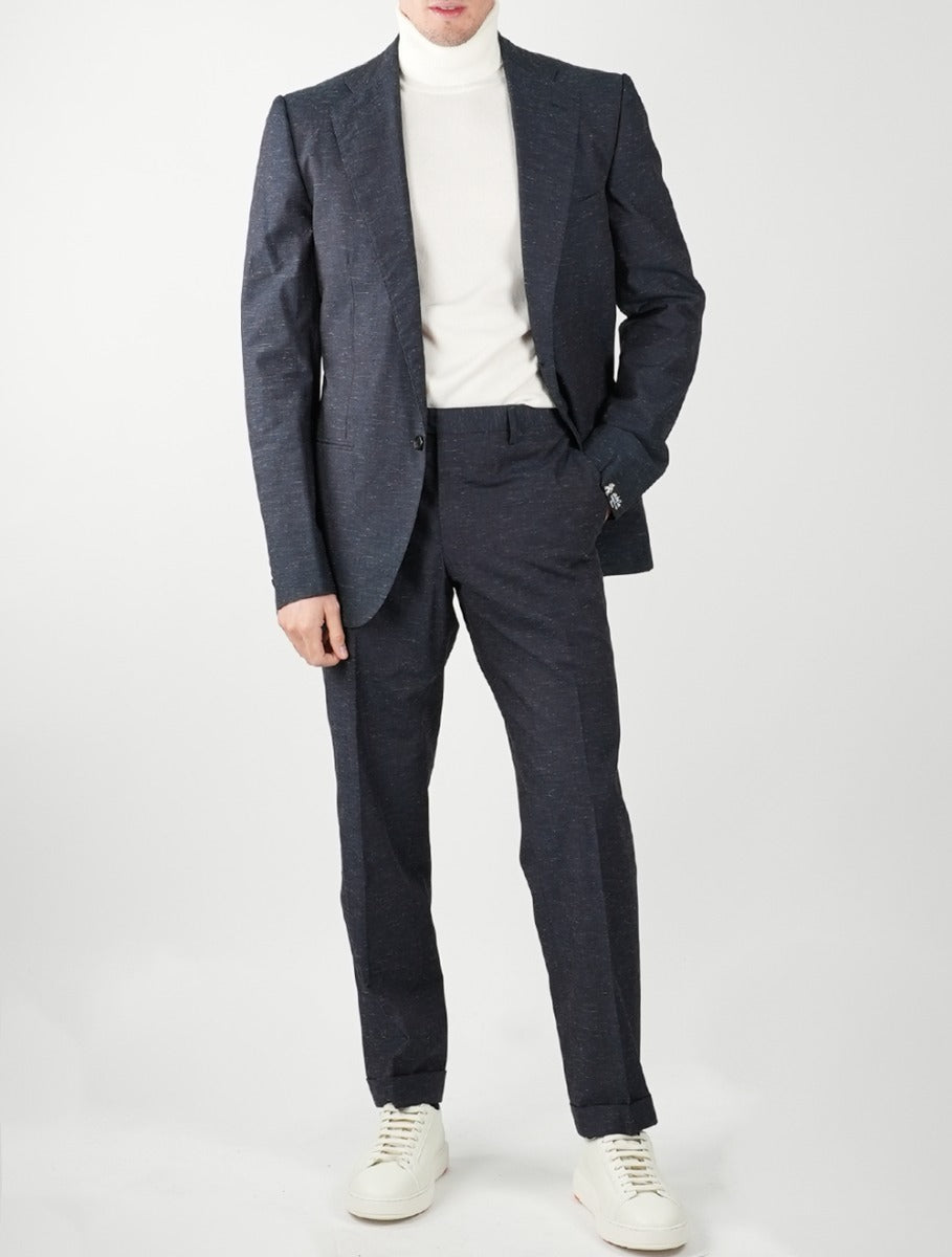 SARTORIO NAPOLI Blue Cotton Pl Suit