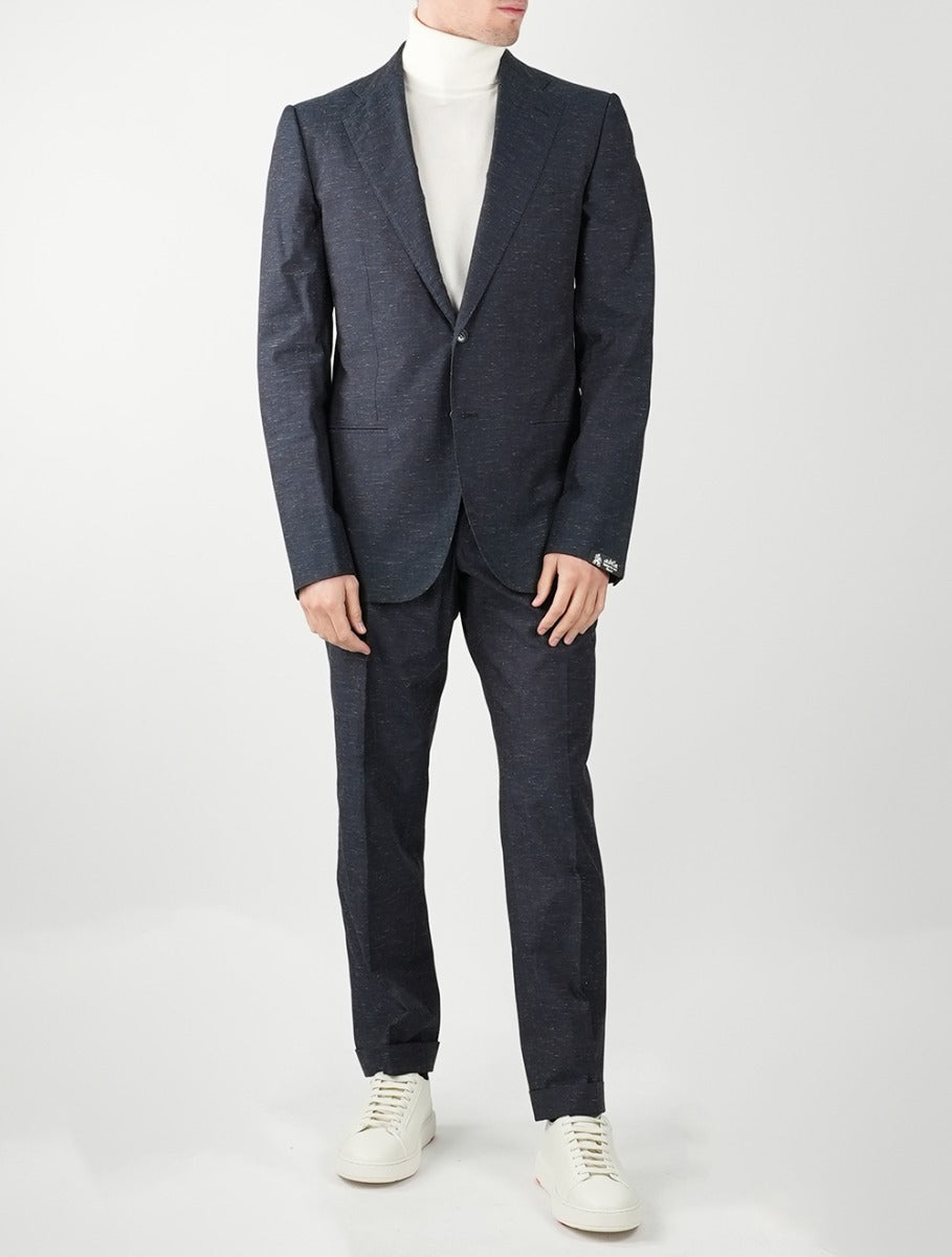 SARTORIO NAPOLI Blue Cotton Pl Suit