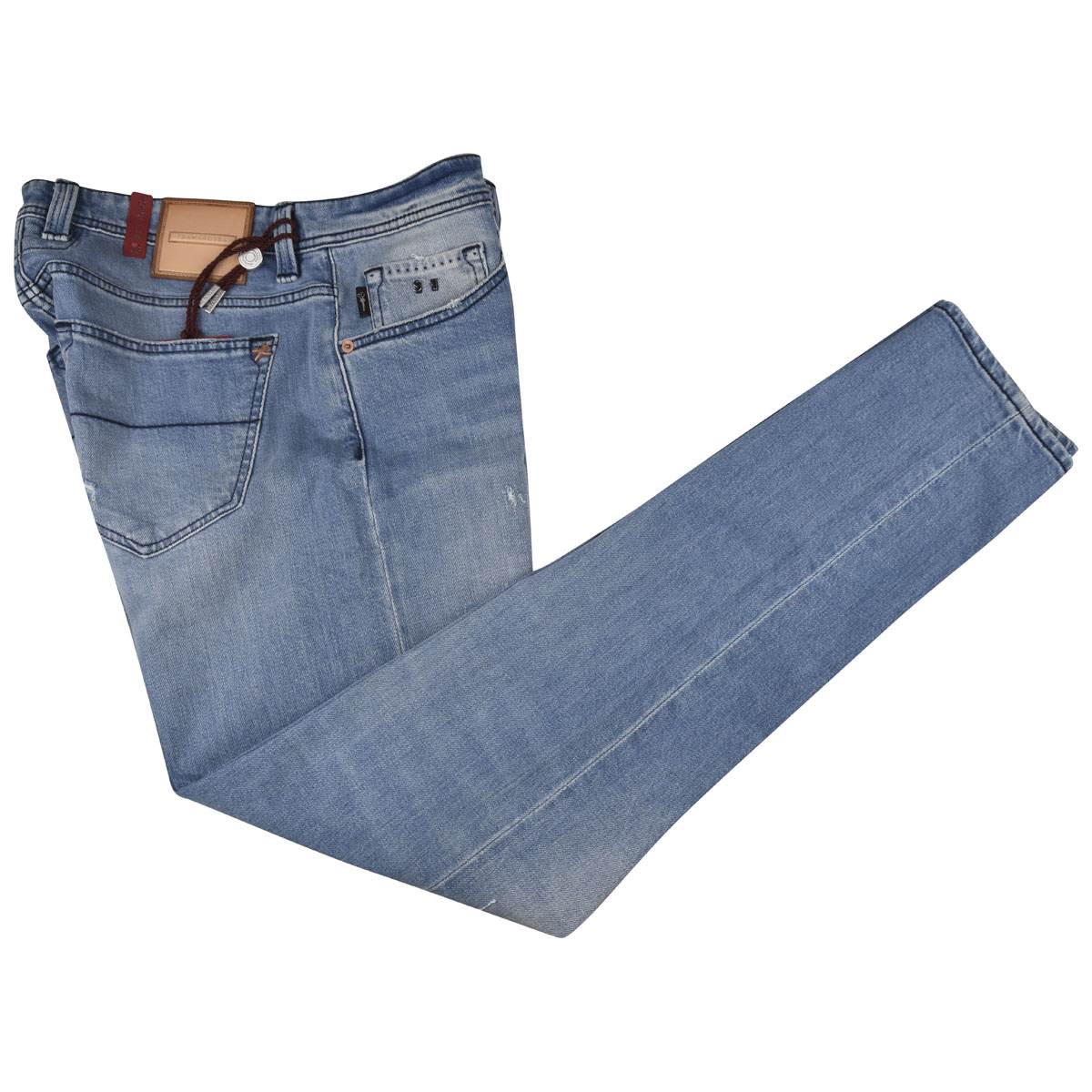 Sartoria Tramarossa Tramarossa  Blue Cotton Ea Jeans Blue 000
