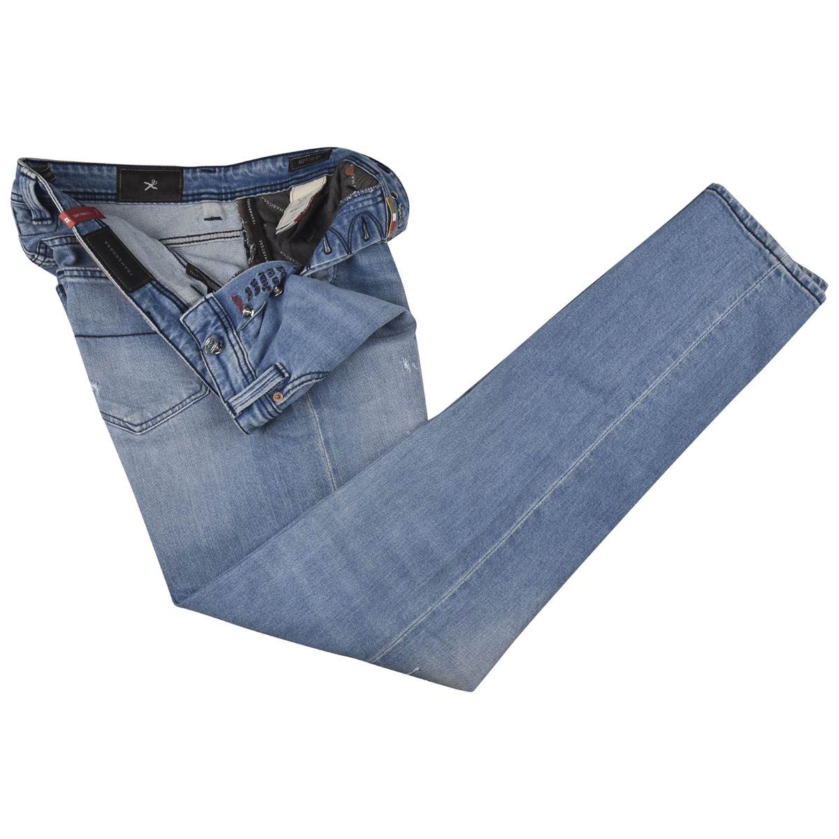 Sartoria Tramarossa Tramarossa  Blue Cotton Ea Jeans Blue 001