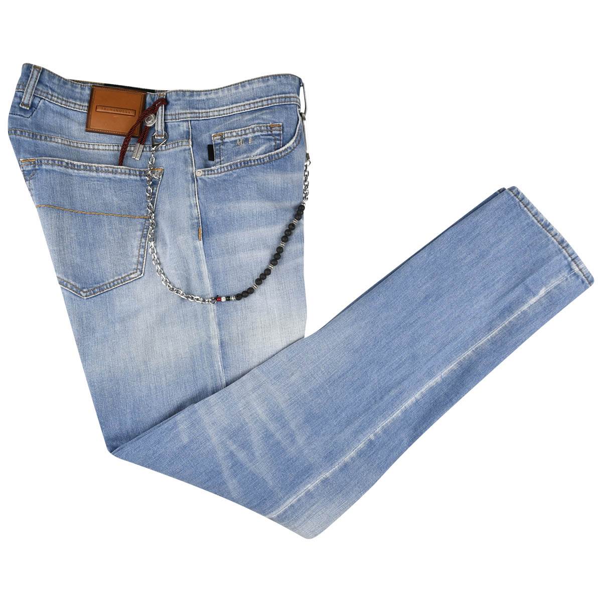 Sartoria Tramarossa Sartoria Tramarossa Blue Cotton Pl Ea Jeans Blue 000