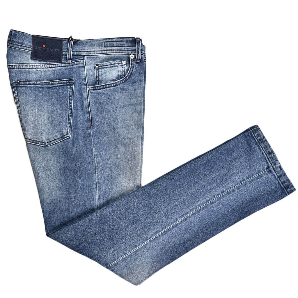 Kiton KITON Blue Cotton Ea Jeans UPNJS Blue 000