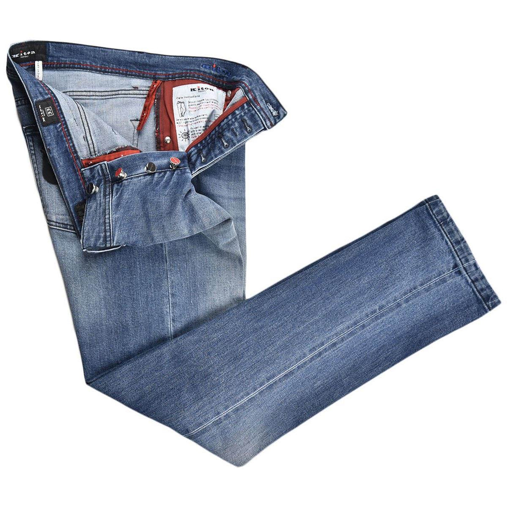 Kiton KITON Blue Cotton Ea Jeans UPNJS Blue 001