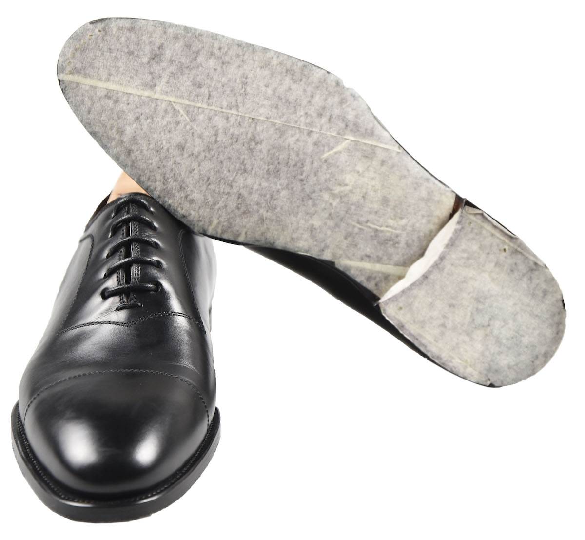 KITON Black Leather Shoes