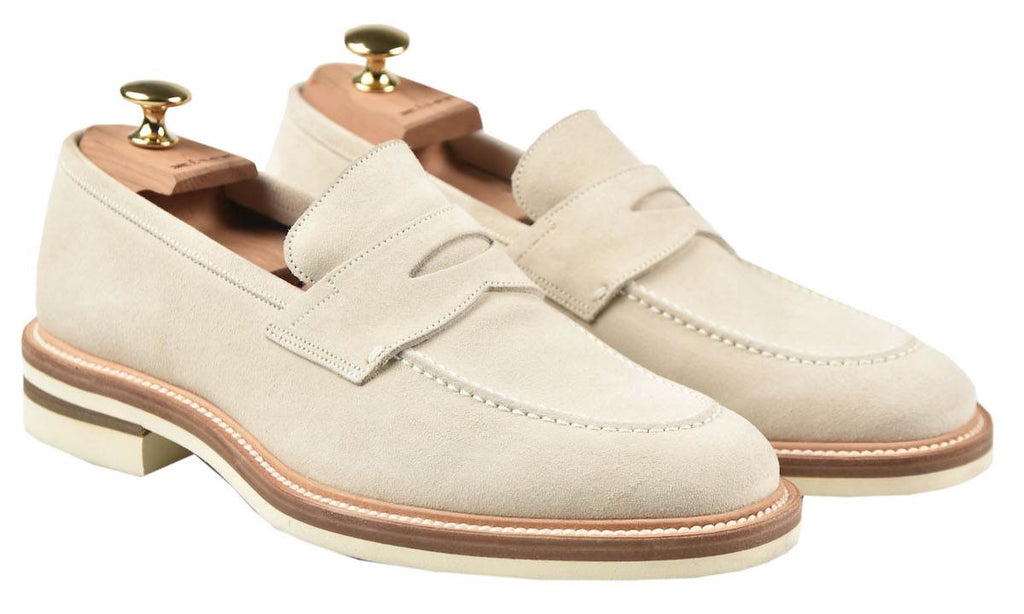 Kiton KITON Beige Leather Suede Loafers Beige 000