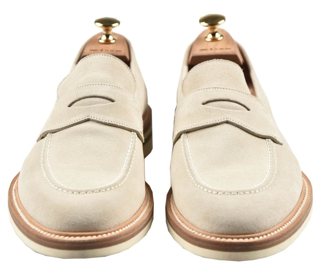 Kiton KITON Beige Leather Suede Loafers Beige 001
