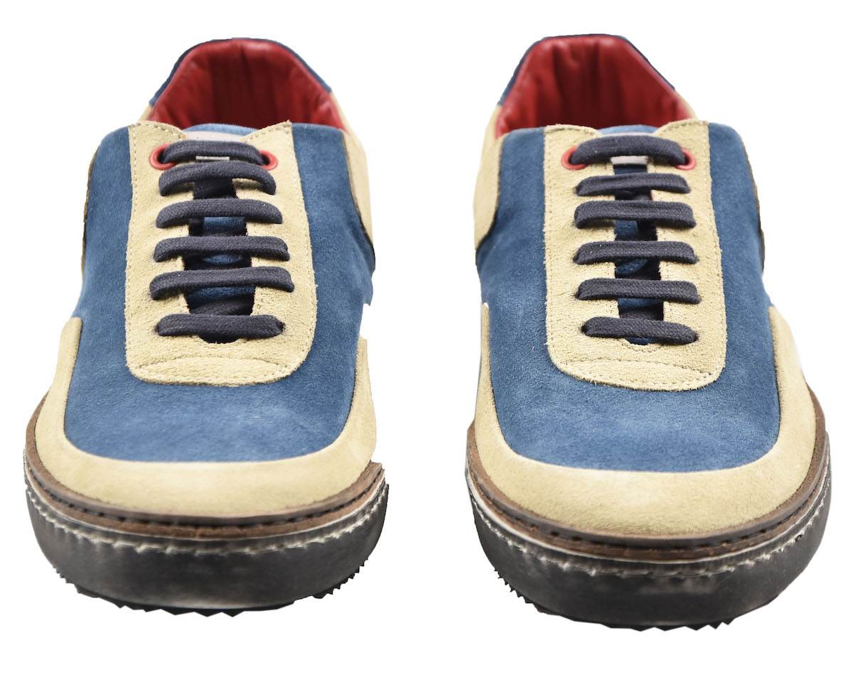 Kiton KITON Multicolor Leather Suede Sneakers Multicolor 001